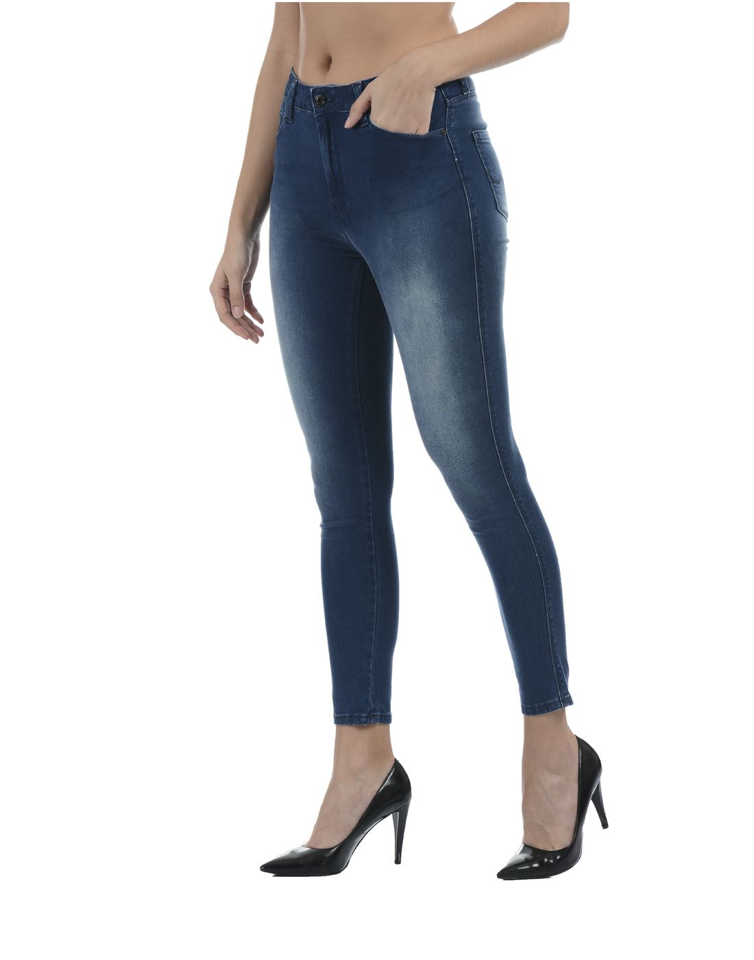 Pepe Jeans London Women Casual Wear Blue Solid Jeans